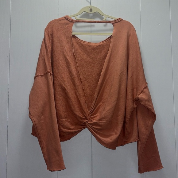 Aerie Weekend Pretty Back Sweatshirt Twilight Size Medium - Picture 5 of 6